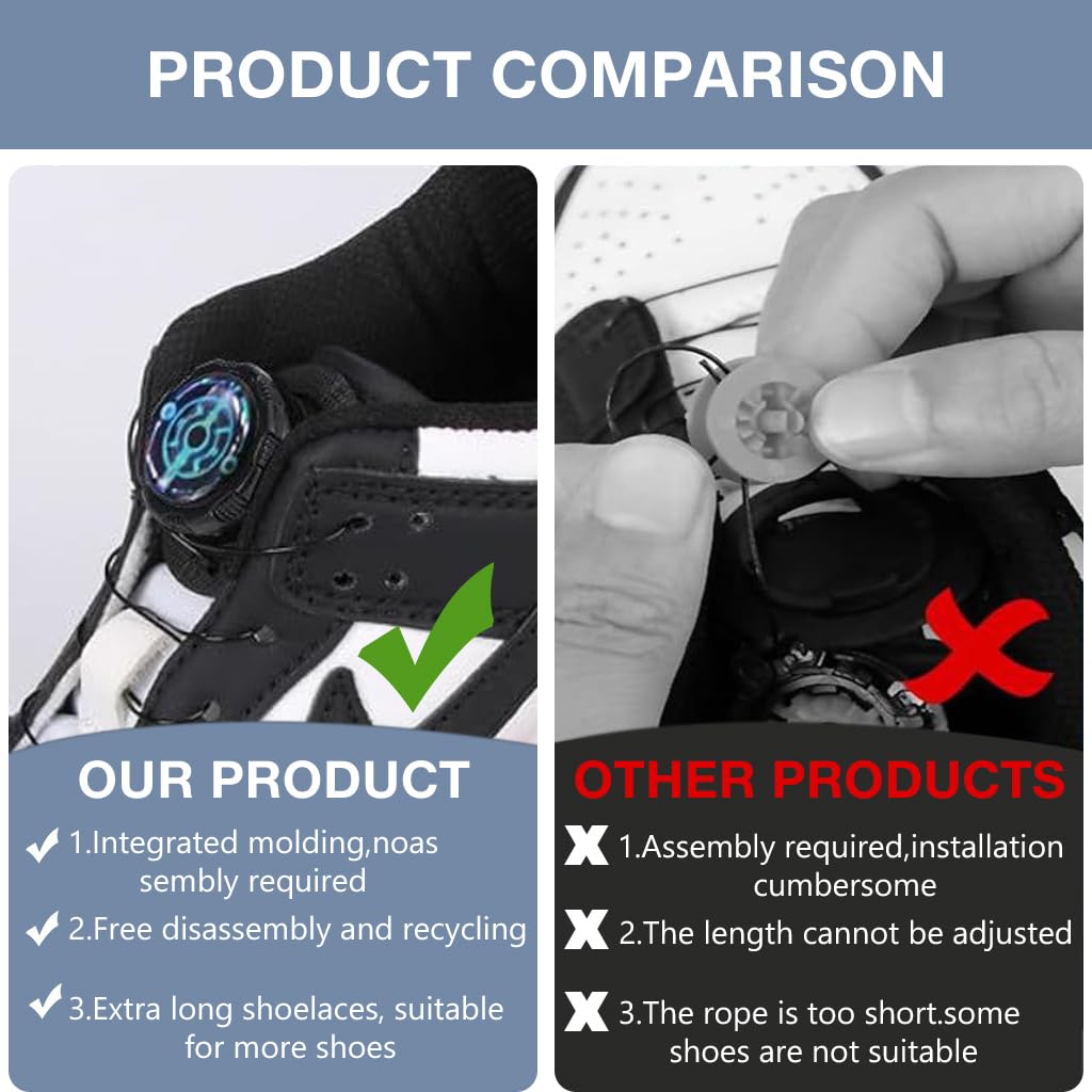 PALAY® Elastic No-tie Shoelaces Swivel Lock Lace for Kids Adjustable Tension Shoelaces Fashion Steel Wire Shoe Laces Alternative Shoe Laces for Sneakers, Athletic Shoes, Hiking Boots PALAY® Elastic No-tie Shoelaces Swivel Lock Lace for Kids Adjustable Tension Shoelaces Fashion Steel Wire Shoe Laces Alternative Shoe Laces for Sneakers, Athletic Shoes, Hiking Boots